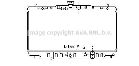 AVA QUALITY COOLING Радиатор, охлаждение двигателя HD2055